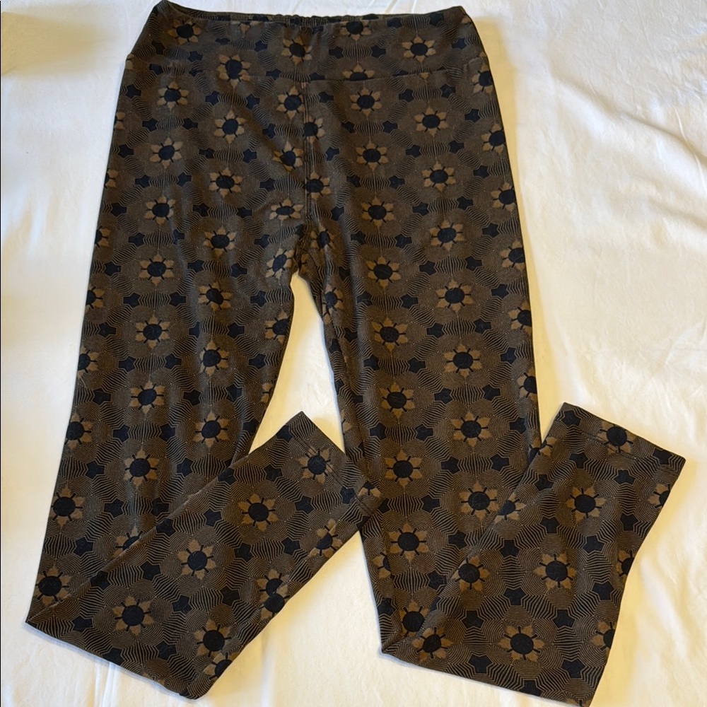 Floral Sun Patterned super Soft Leggings One Size Regular Fit